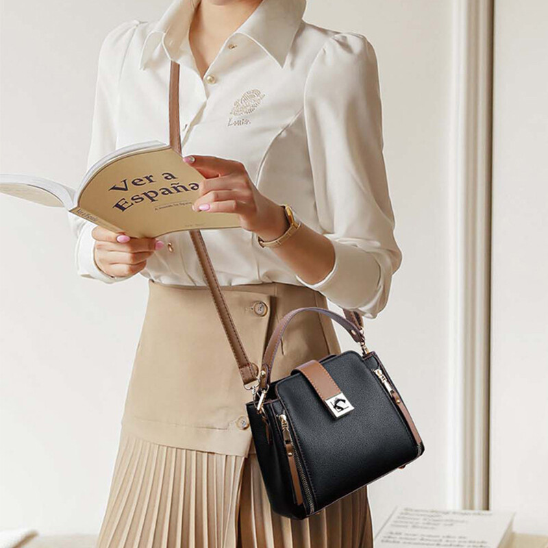 Genți de umăr cu găleată mici pentru femei, de lux, de designer, din piele PU