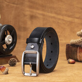Moderan retro muški remen od prave kože, prekogranični izbor prave goveđe kože, gornji sloj uvezen iz Italije
