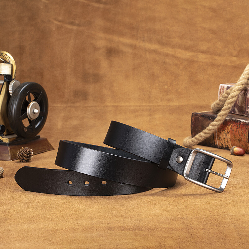Moderan retro muški remen od prave kože, prekogranični izbor prave goveđe kože, gornji sloj uvezen iz Italije