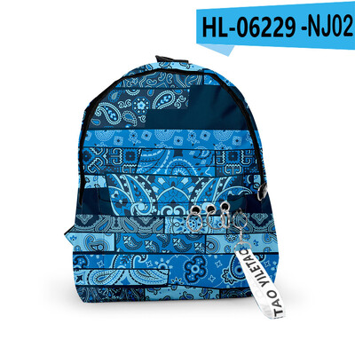 Rucsacuri cu model Paisley Harajuku, pentru băieți/fete, genți de școală, cu imprimare 3D, brelocuri Oxford impermeabile, drăguțe, rucsacuri mici
