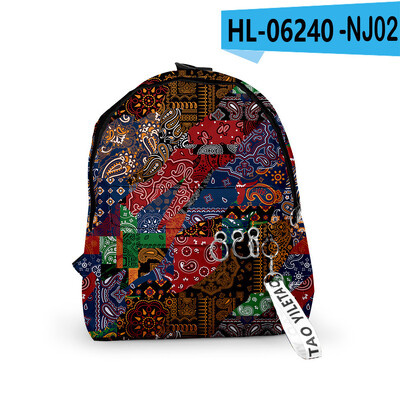 Rucsacuri cu model Paisley Harajuku, pentru băieți/fete, genți de școală, cu imprimare 3D, brelocuri Oxford impermeabile, drăguțe, rucsacuri mici