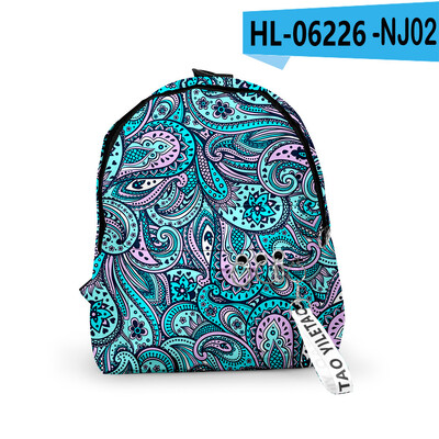 Rucsacuri cu model Paisley Harajuku, pentru băieți/fete, genți de școală, cu imprimare 3D, brelocuri Oxford impermeabile, drăguțe, rucsacuri mici