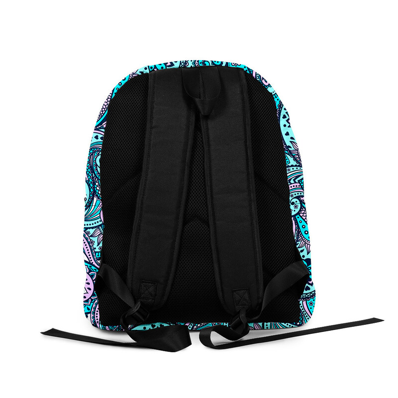 Rucsacuri cu model Paisley Harajuku, pentru băieți/fete, genți de școală, cu imprimare 3D, brelocuri Oxford impermeabile, drăguțe, rucsacuri mici