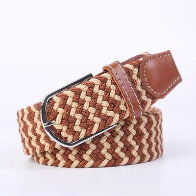 107cm 120cm 130cm Cureaua cu cataramă tricotată casual extinsă Blugi Pânză tricotată Cureaua elastică extensibilă pentru bărbați și femei