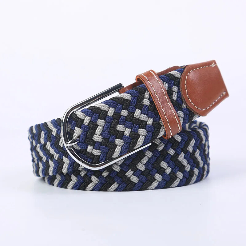 107cm 120cm 130cm Cureaua cu cataramă tricotată casual extinsă Blugi Pânză tricotată Cureaua elastică extensibilă pentru bărbați și femei