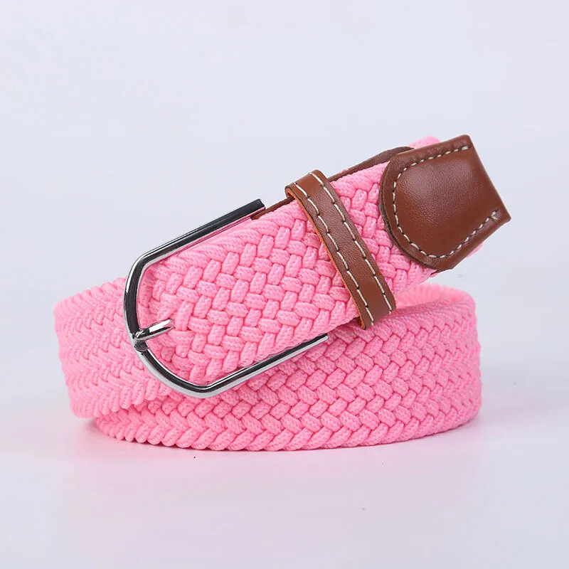 107cm 120cm 130cm Cureaua cu cataramă tricotată casual extinsă Blugi Pânză tricotată Cureaua elastică extensibilă pentru bărbați și femei