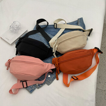 Гръдна чанта Бананова чанта за жени Слинг Crossbody Waist Pack Платнена чанта за бягане на кръста Ежедневни фани пакети Спортна чанта за колан Half Moon