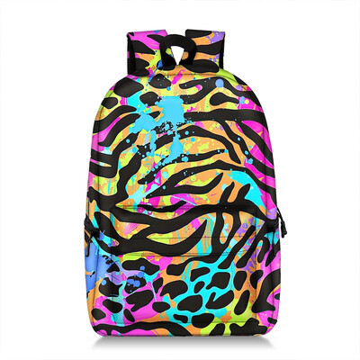 Tigru, leopard, crocodil, zebră, cu model, rucsac, genți de școală pentru copii, pentru fete adolescente, rucsac din pânză pentru laptop.