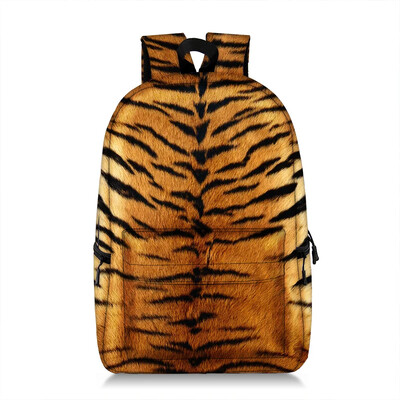 Tigru, leopard, crocodil, zebră, cu model, rucsac, genți de școală pentru copii, pentru fete adolescente, rucsac din pânză pentru laptop.