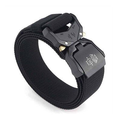 KOLBER 110 cm/125 cm/140 cm elastīga vīriešu josta ar alumīnija sprādzi, ātri noņemama āra ikdienas josta, militārā taktiskā josta vīriešiem