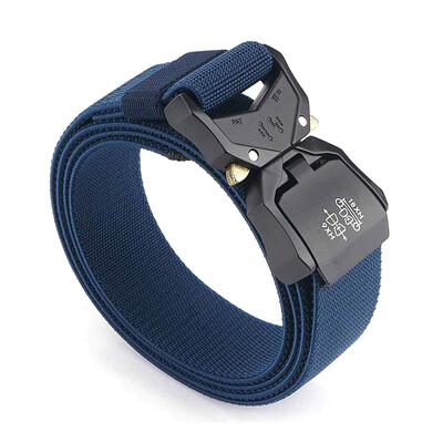 KOLBER 110 cm/125 cm/140 cm elastīga vīriešu josta ar alumīnija sprādzi, ātri noņemama āra ikdienas josta, militārā taktiskā josta vīriešiem