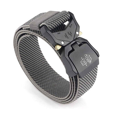 KOLBER 110 cm/125 cm/140 cm elastīga vīriešu josta ar alumīnija sprādzi, ātri noņemama āra ikdienas josta, militārā taktiskā josta vīriešiem