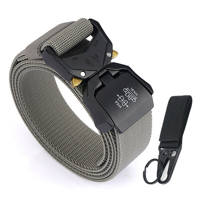 KOLBER 110 cm/125 cm/140 cm elastīga vīriešu josta ar alumīnija sprādzi, ātri noņemama āra ikdienas josta, militārā taktiskā josta vīriešiem