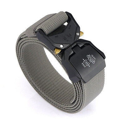 KOLBER 110 cm/125 cm/140 cm elastīga vīriešu josta ar alumīnija sprādzi, ātri noņemama āra ikdienas josta, militārā taktiskā josta vīriešiem