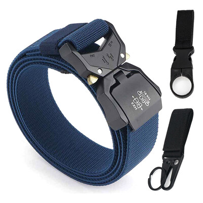 KOLBER 110 cm/125 cm/140 cm elastīga vīriešu josta ar alumīnija sprādzi, ātri noņemama āra ikdienas josta, militārā taktiskā josta vīriešiem