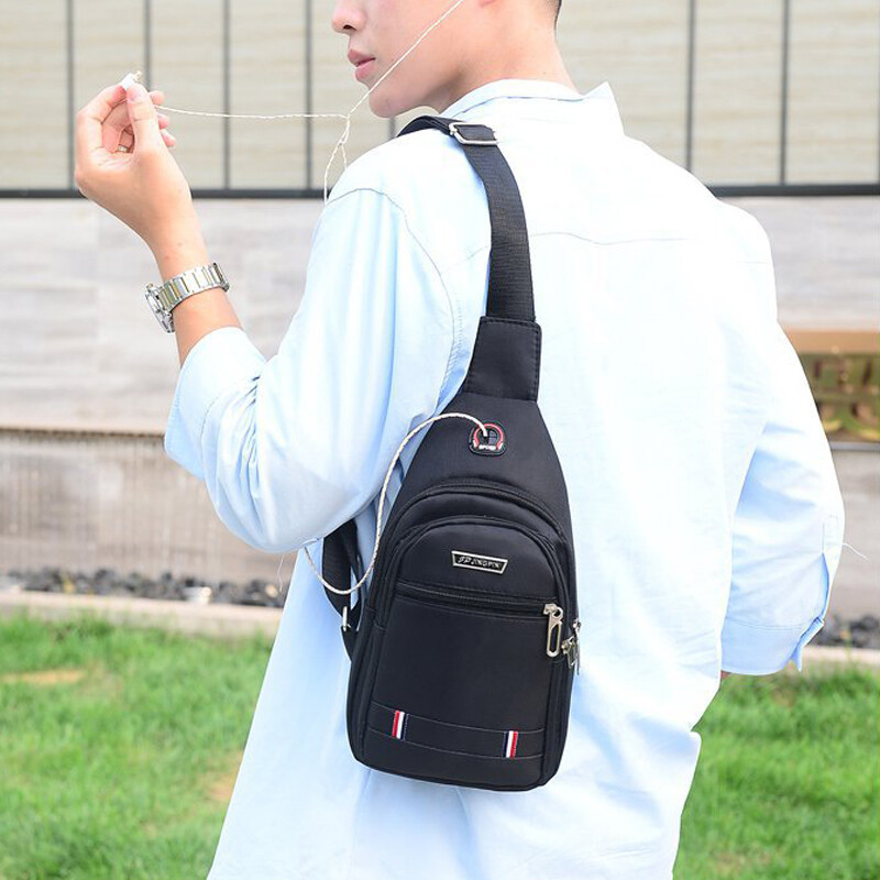 Oksfordas vīriešu krūšu soma Crossbody viena pleca ceļojumu rokassoma Modes krūšu somas Jauns stils, liela ietilpība vīriešu soma