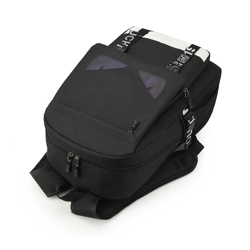 Rucsac nou campus cu culoare uni și model cool atât pentru băieți, cât și pentru fete, rucsac de călătorie de mare capacitate și de agrement