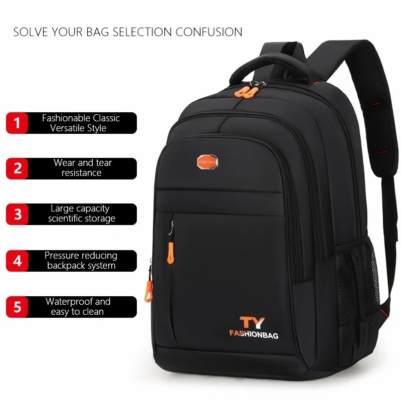 Brīvā laika daudzslāņu rāvējslēdzēja lielas ietilpības ceļojumu mugursoma, stilīga vīriešu un sieviešu mugursoma, biznesa datora mugursoma-ll