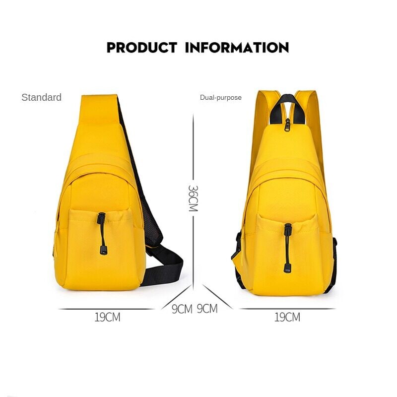 Unisex Oxford Cloth 2 vienā krūšu soma Mugursoma āra atpūtai Vīriešu plecu soma Pārnēsājama Crossbody soma