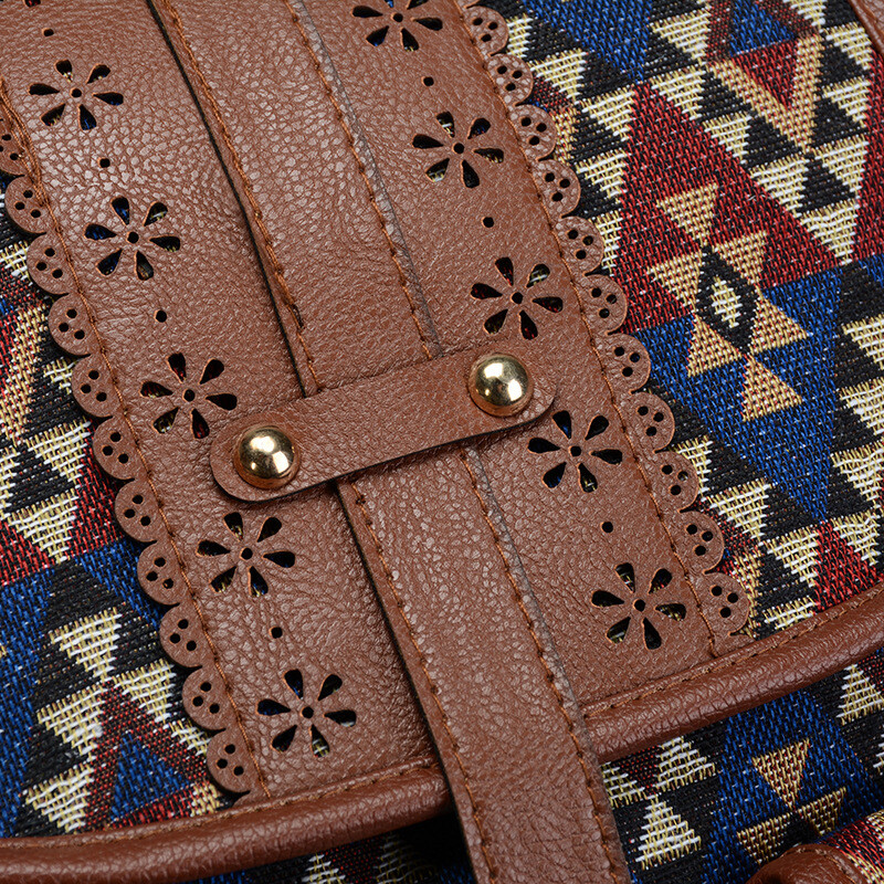 Sieviešu Foral Printing Mugursoma Valsts apdrukāta audekla skolas somas pusaudžiem Meiteņu liela plecu soma nedēļas nogales ceļojumu mugursoma