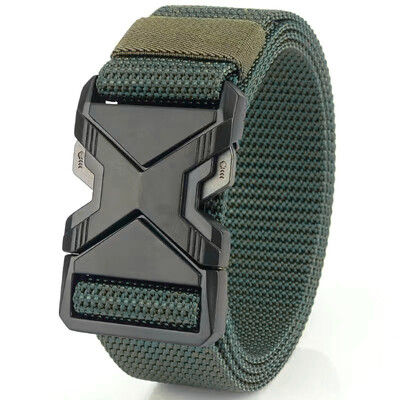 1 bucă centură sport tactică pentru bărbați, cataramă reglabilă cu eliberare rapidă, centură multifuncțională pentru antrenament în aer liber pentru alpinism pentru cadou ideal