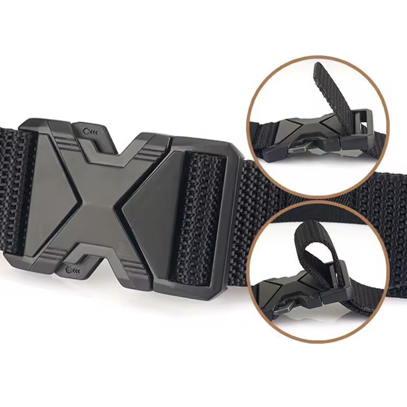 1 bucă centură sport tactică pentru bărbați, cataramă reglabilă cu eliberare rapidă, centură multifuncțională pentru antrenament în aer liber pentru alpinism pentru cadou ideal