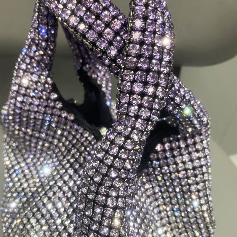 Pochetă de seară cu pietre strasuri Poșete și poșete de lux Geanta de umăr de designer cu cristale strălucitoare Poșetă poșetă geantă