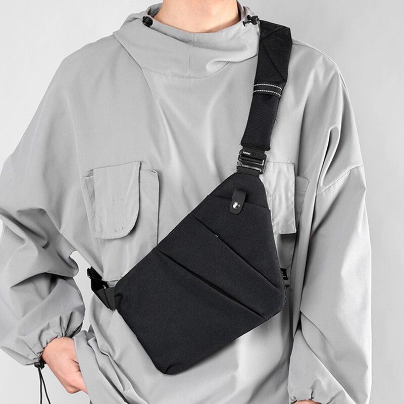 Geantă personală anti-furt de călătorie Mini genți de corp pentru bărbați Geantă pentru bărbați, cu un singur umăr, pentru petrecere a timpului liber, anti-stropire.