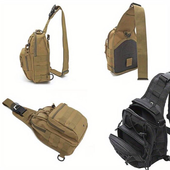 Τσάντα στήθους Tactical Sling Bag Τσάντες χιαστί τσάντες υπαίθριου στρατιωτικού αθλητισμού τσάντα ώμου ταξιδιού για άνδρες γυναίκες Εξοπλισμός πεζοπορίας για κάμπινγκ