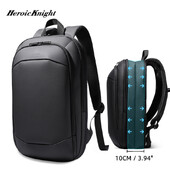 Rucsac pentru laptop pentru bărbați Heroic Knight Rucsac de afaceri de 17 inchi Rucsac de călătorie extensibil Mochila de birou, rezistentă la apă, încărcare USB