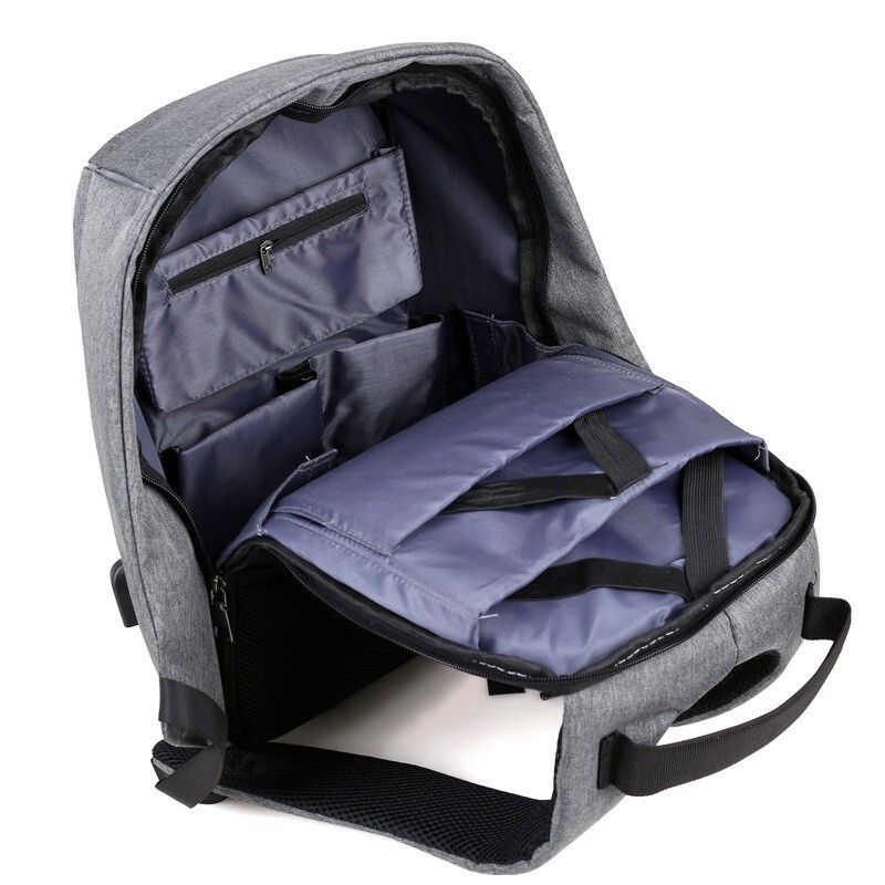 Geantă antifurt Bărbați Rucsac pentru laptop Rucsac de călătorie Femei Capacitate mare pentru afaceri, încărcare USB, Genți de umăr pentru studenți.