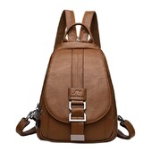 Rucsacuri multifuncționale de designer pentru femei Rucsac de călătorie din piele antifurt Genți de școală de mare capacitate pentru fete adolescente