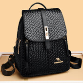 Rucsacuri de lux din piele pentru fete Sac A Dos Rucsac casual negru Rucsac vintage Genți de școală pentru fete Mochila