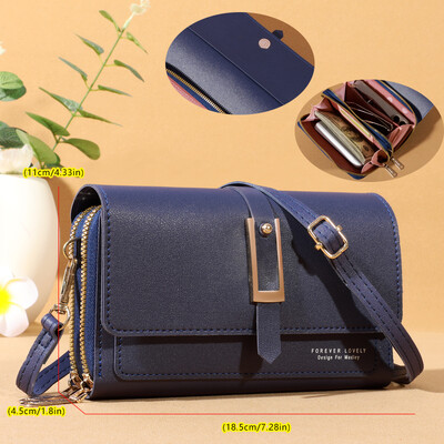 Geantă de umăr mică Roulens pentru femei, genți pentru telefon mobil Suport card Portofel și genți de mână