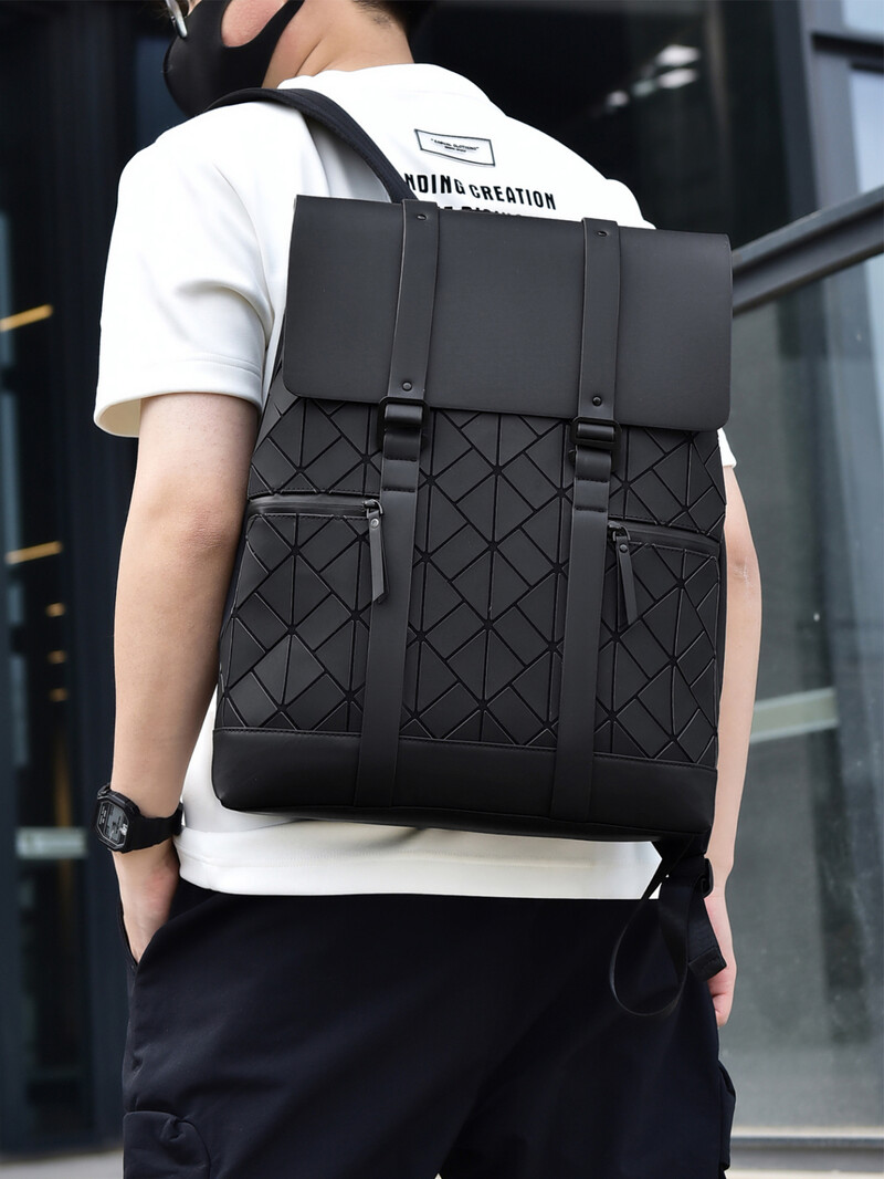 VC Rucsac Flip pentru bărbați de lux la modă Rucsac de călătorie de mare capacitate Rucsacuri școlare simple pentru bărbați, studenți