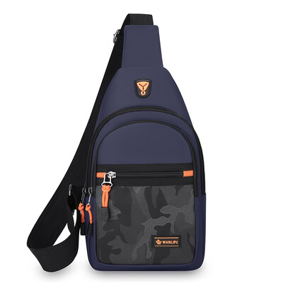 Geantă ușoară, ocazională, pentru piept pentru bărbați, geantă de umăr Oxford, mică, pentru ciclism, geantă de călătorie pentru sport în aer liber