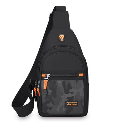 Geantă ușoară, ocazională, pentru piept pentru bărbați, geantă de umăr Oxford, mică, pentru ciclism, geantă de călătorie pentru sport în aer liber