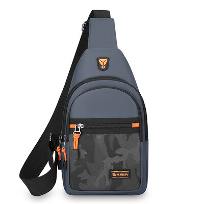 Geantă ușoară, ocazională, pentru piept pentru bărbați, geantă de umăr Oxford, mică, pentru ciclism, geantă de călătorie pentru sport în aer liber
