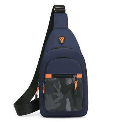 Geantă ușoară, ocazională, pentru piept pentru bărbați, geantă de umăr Oxford, mică, pentru ciclism, geantă de călătorie pentru sport în aer liber