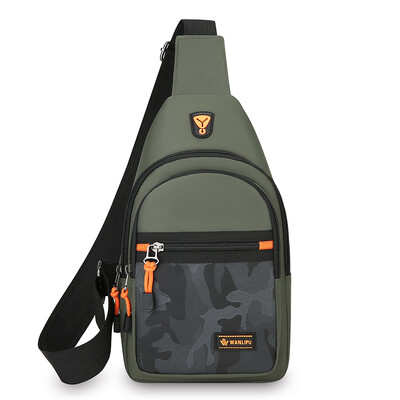 Geantă ușoară, ocazională, pentru piept pentru bărbați, geantă de umăr Oxford, mică, pentru ciclism, geantă de călătorie pentru sport în aer liber