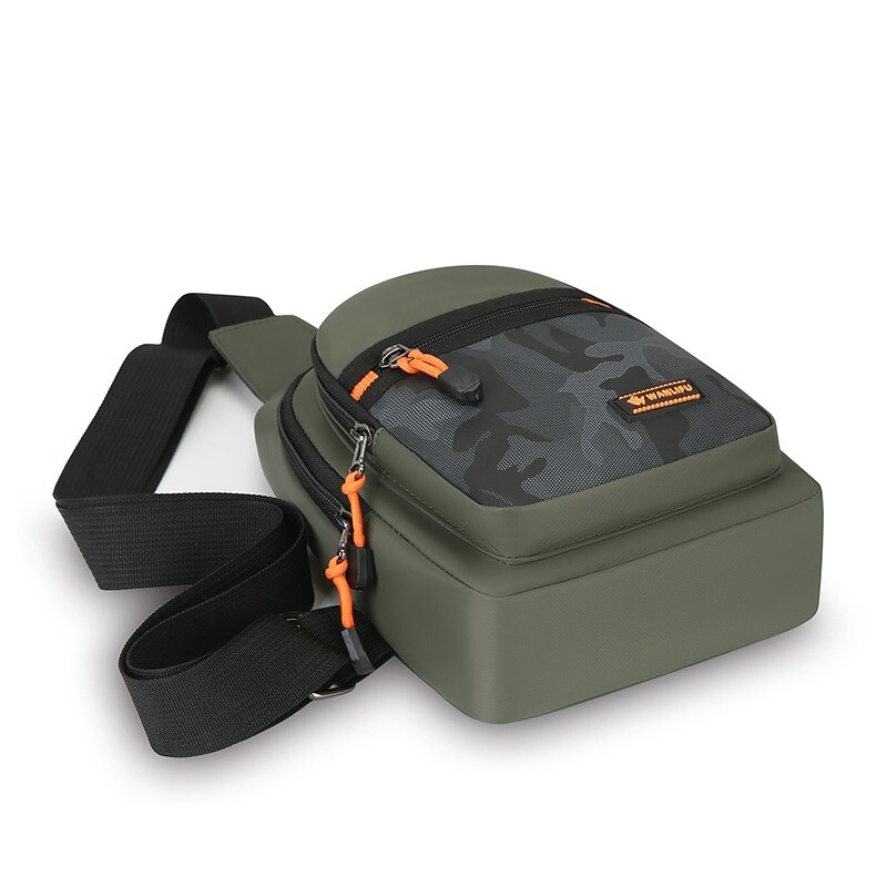 Geantă ușoară, ocazională, pentru piept pentru bărbați, geantă de umăr Oxford, mică, pentru ciclism, geantă de călătorie pentru sport în aer liber