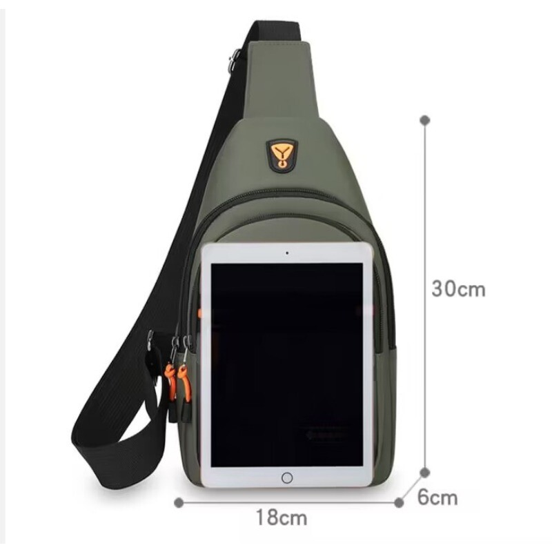 Geantă ușoară, ocazională, pentru piept pentru bărbați, geantă de umăr Oxford, mică, pentru ciclism, geantă de călătorie pentru sport în aer liber