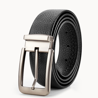 Remen od prave kože Dvostrani remen Muški remen Lasersko graviranje Luksuzni remen Muški remen Nova moda Retro kopča visoke kvalitete