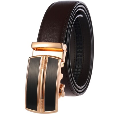 Poslovni remeni poznate robne marke Muški visokokvalitetni luksuzni remen oko struka od prave kože Plavi muški traperice s automatskom kopčom Remeni za muškarce