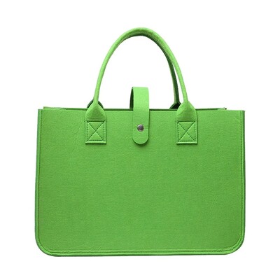 Geantă de umăr din pâslă de capacitate mare Organizator portabil de depozitare Geantă Messenger din pâslă Jucărie articole diverse Geanta de mână Crossbody Femei