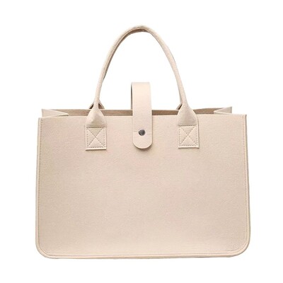 Geantă de umăr din pâslă de capacitate mare Organizator portabil de depozitare Geantă Messenger din pâslă Jucărie articole diverse Geanta de mână Crossbody Femei