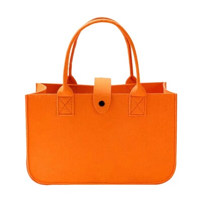 Geantă de umăr din pâslă de capacitate mare Organizator portabil de depozitare Geantă Messenger din pâslă Jucărie articole diverse Geanta de mână Crossbody Femei