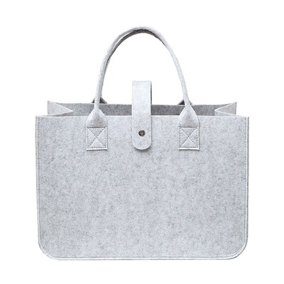 Geantă de umăr din pâslă de capacitate mare Organizator portabil de depozitare Geantă Messenger din pâslă Jucărie articole diverse Geanta de mână Crossbody Femei