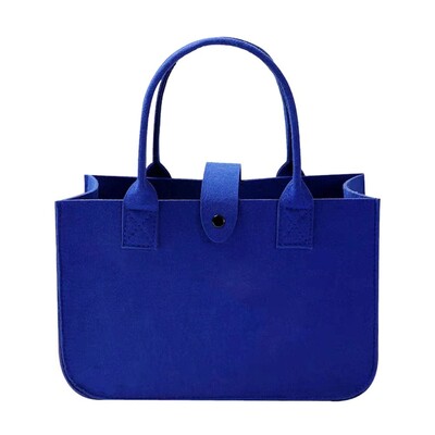 Geantă de umăr din pâslă de capacitate mare Organizator portabil de depozitare Geantă Messenger din pâslă Jucărie articole diverse Geanta de mână Crossbody Femei