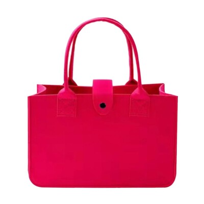 Geantă de umăr din pâslă de capacitate mare Organizator portabil de depozitare Geantă Messenger din pâslă Jucărie articole diverse Geanta de mână Crossbody Femei